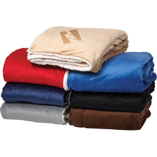 Oversize Micro-mink Sherpa Blanket