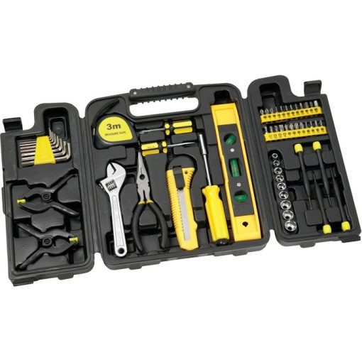 Tool Set with Tri-Fold Carrying Case