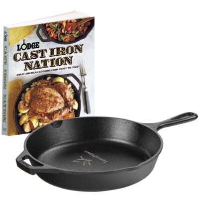 Lodge® 10.25" Cast Iron / Nation Cookbook Gift Set