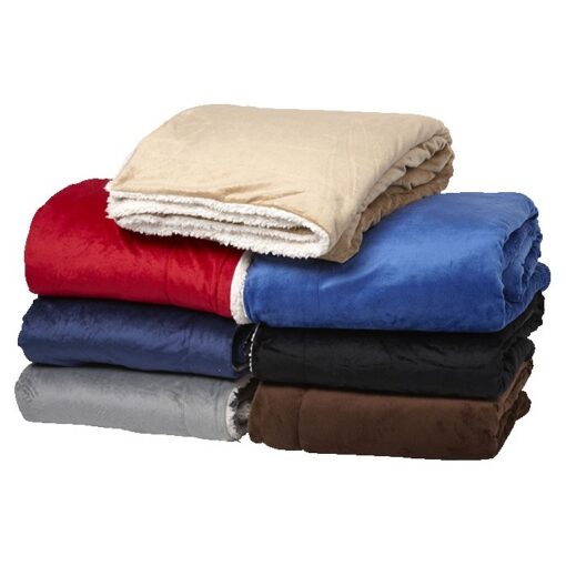 Oversize Micro-mink Sherpa Blanket-2