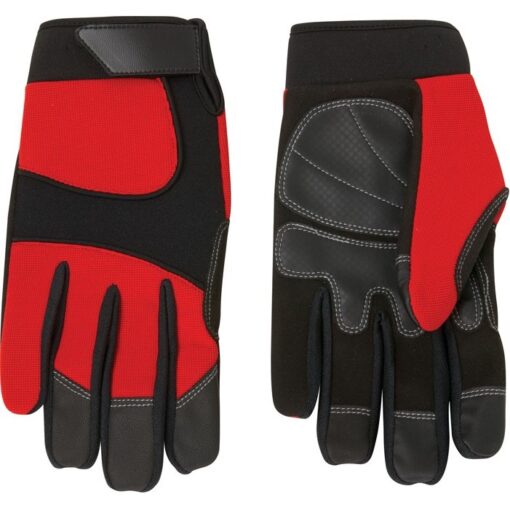 Synthetic Leather Palm Mechanic Style Glove-2