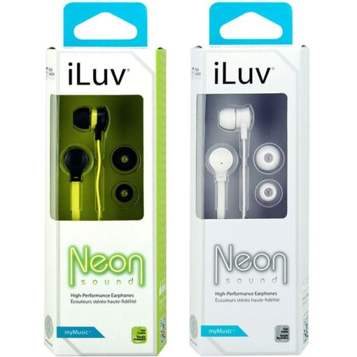 iLuv® Color Pop Tangle-Resistant Earbuds-10