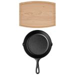 Lodge 8" Skillet/12" Arch Cutting Board Gift Set - 2