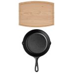 Lodge 8" Skillet/12" Arch Cutting Board Gift Set - 3