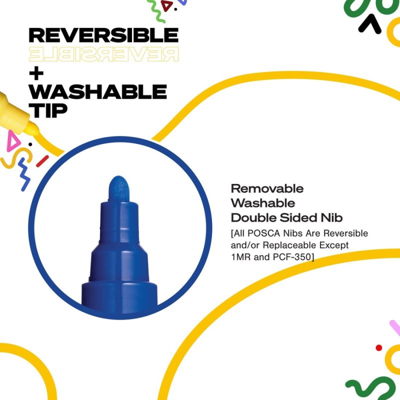 POSCA 12 Piece Soft Marker Set with Bag - 8