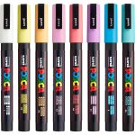 POSCA 8 Piece Soft Marker Set with Bag - Fine - 5