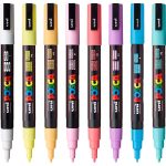 POSCA 8 Piece Soft Marker Set with Bag - Fine - 6