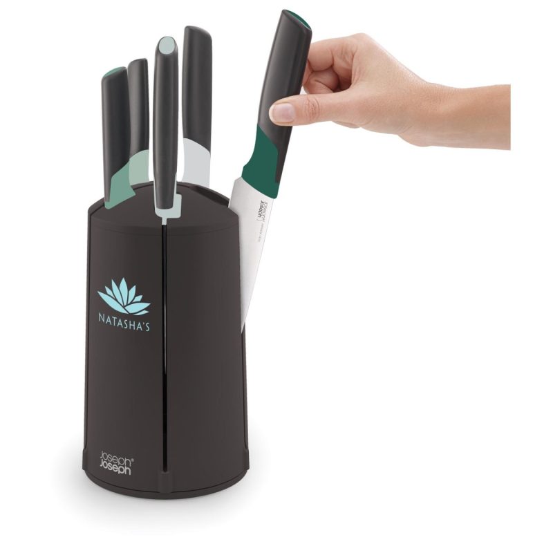 Joseph Joseph Elevate Green Knives Carousel Set - 4