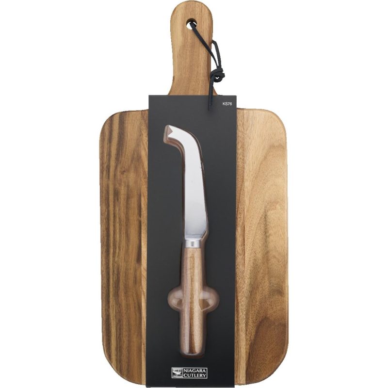 Niagara Cutlery Acacia Cheese Board Set - 8