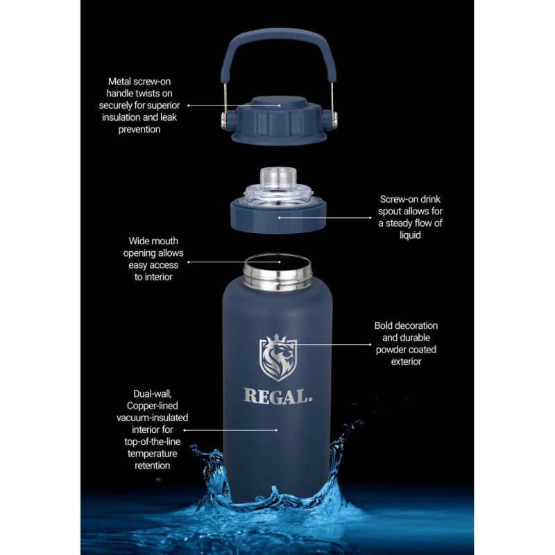Urban Peak 34oz Dual Top Water Bottle - 1