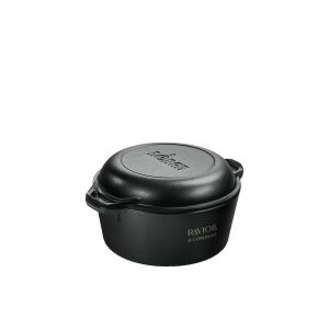 Lodge 5 Qt Cast Iron Double Dutch Oven