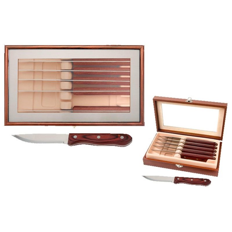 Manchurian Ash 6-Piece Steak Knife Set - 4