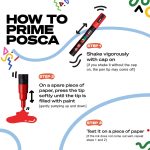 POSCA 4 Piece Standard Marker Set with Bag - 9