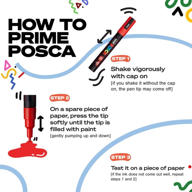 POSCA 4 Piece Standard Marker Set with Bag - 9