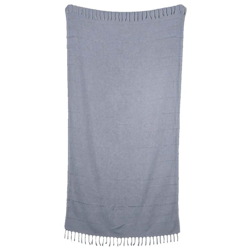 Stone Washed Demin Peshtemal Towel - 3