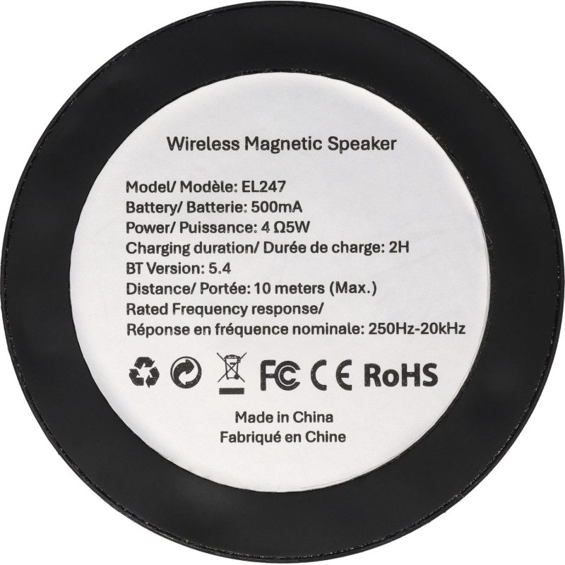 5W Compact Magnetic Bluetooth Speaker - 5