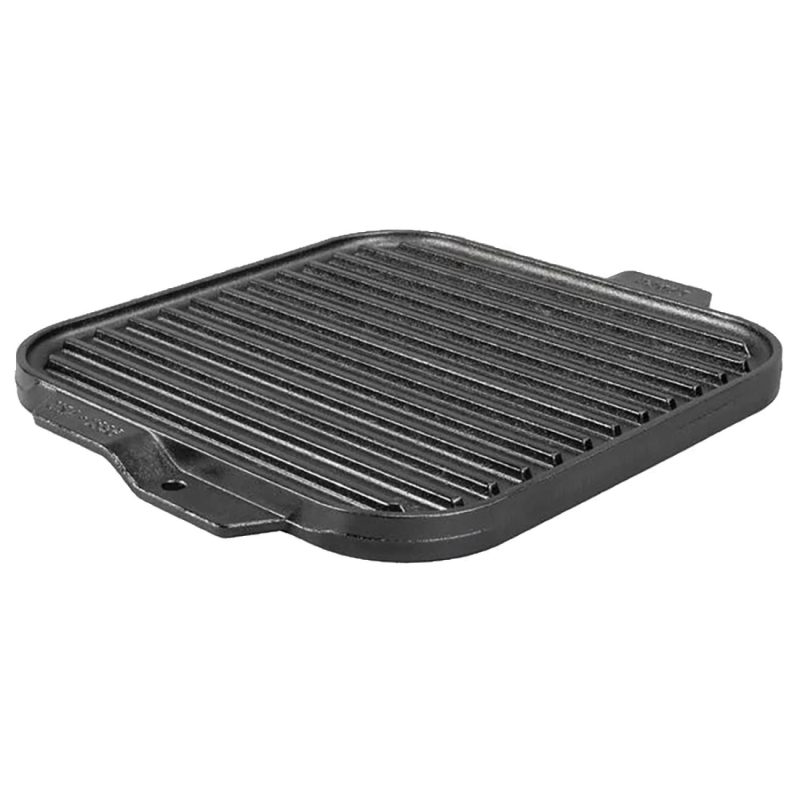 Lodge 10.5" Cast Iron Reversible Grill / Griddle - 2
