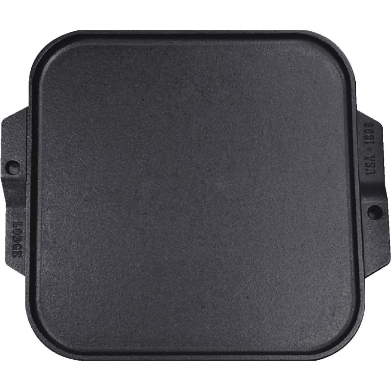 Lodge 10.5" Cast Iron Reversible Grill / Griddle - 7