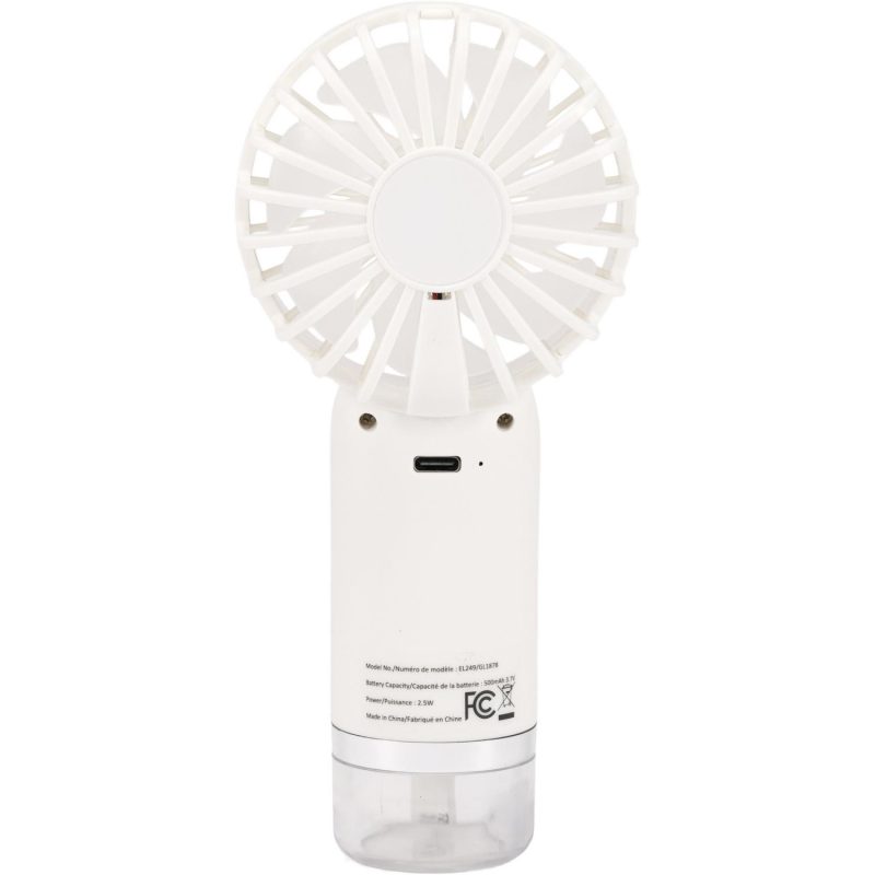 Rechargeable Handheld Fan W/Mist - 5